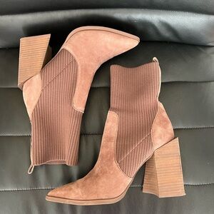 Steve Madden chocolate brown booties
